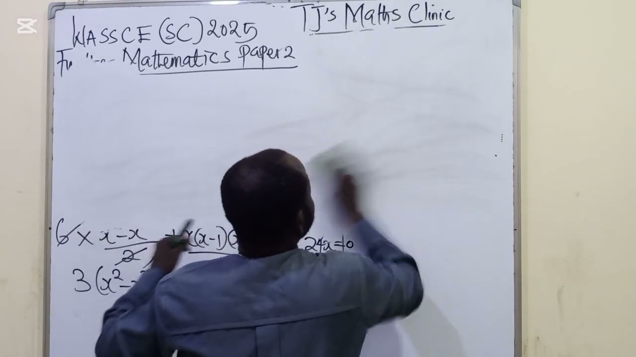 WASSCE 2025 Further Mathematics ( Elective Mathematics) May/June Question 2 Paper 2.