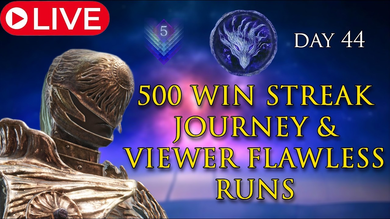 (DAY 44) 500 Win streak Depth 5 Solos !challenge + Viewer Flawless Runs