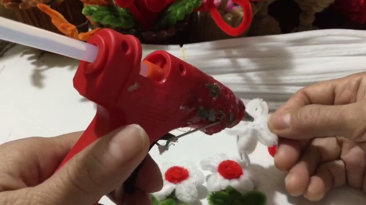 FUZZY WIRE FLOWER HEADBAND STEP BY STEP #diycrafts #flowers #handmade (