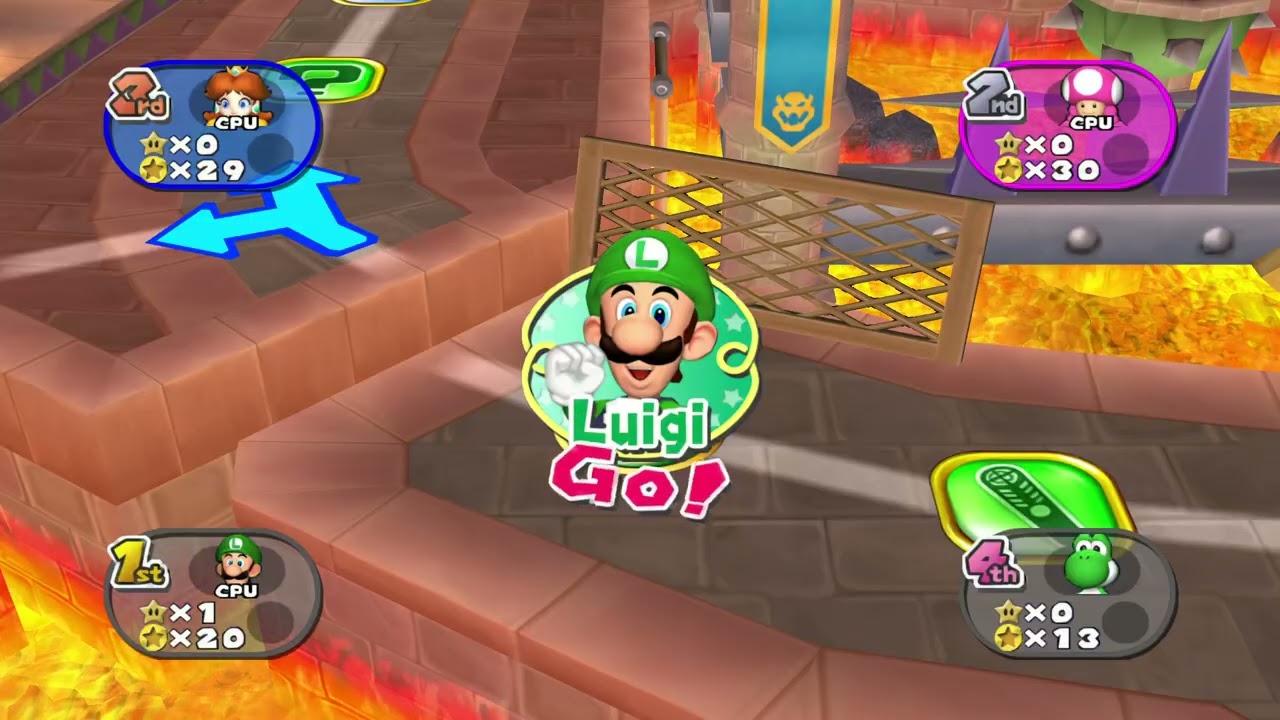 Mario Party 7 ✦ 1 Player #026 - Bowser's Enchanted Inferno (20 Turns, 4 Characters)