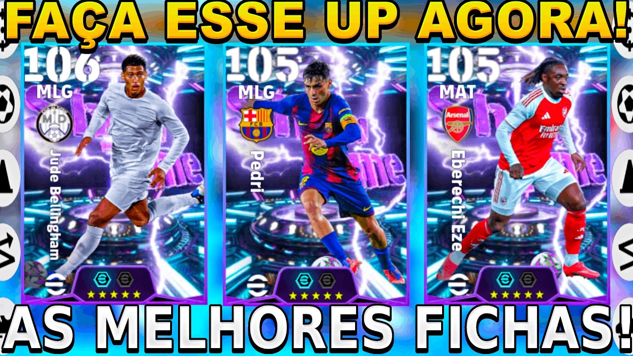 AS MELHORES FICHAS PARA Jude Bellingham, Pedri e Eberechi Eze, EFOOTBALL 2026