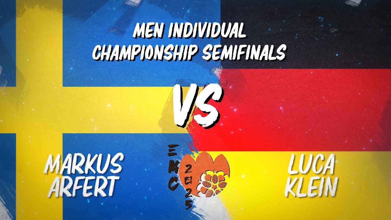 33rd European Kendo Championship (EKC 2025): Men Individual Semifinals Arfert VS Klein