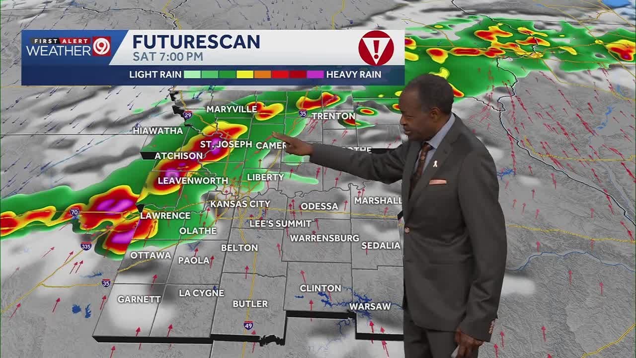 After a pleasant Friday, severe storm chances return Saturday in Kansas City metro