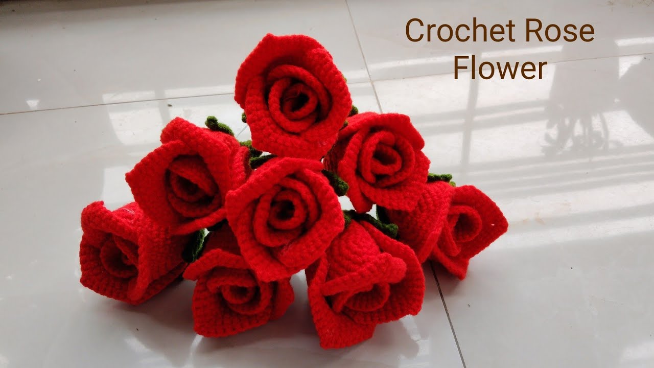 কুশিকাটার গোলাপ /Crochet Rose Flower/কুশিকাটার গোলাপ ফুল কিভাবে বানাবো/How to  make Rose flower.