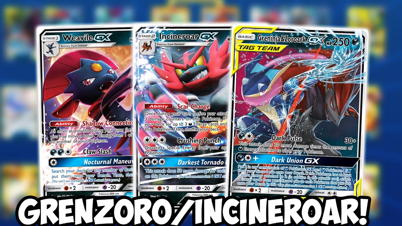 Another Darkbox Deck, Greninja & Zoroark GX/Incineroar GX Deck! Rebel Clash PTCGO