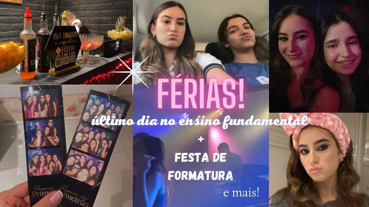 Finalmente férias! shopping, aula de canto e festa de formatura