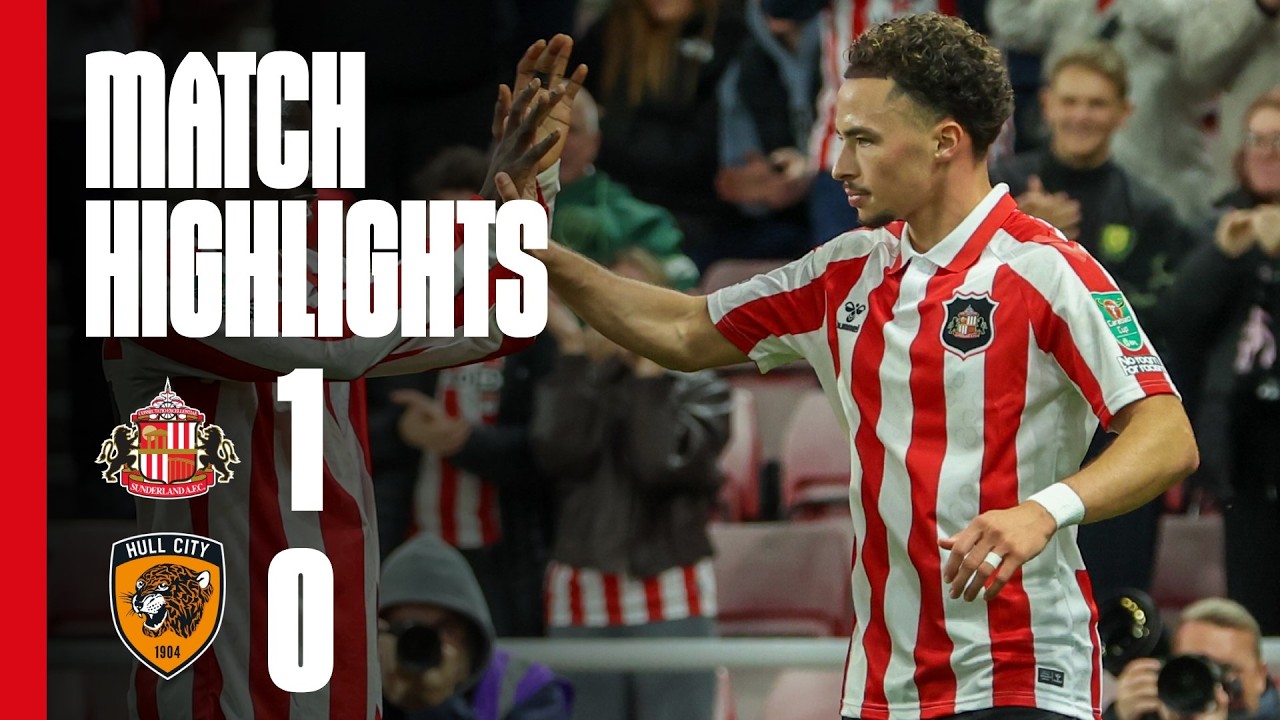 Talbi&rsquo;s Chip Sends The Lads Through | Sunderland AFC 1 - 0 Hull City | Carabao Cup Highlights