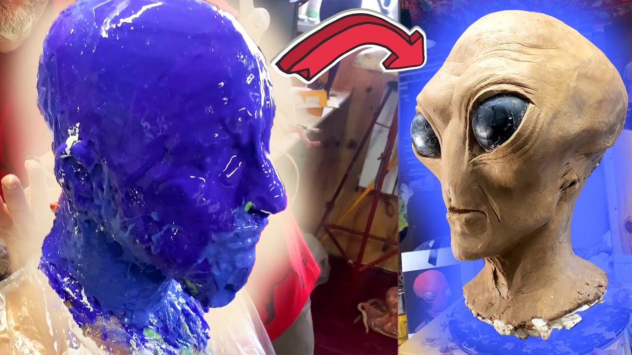 Alien Mask | How To Made a silicone detailed mask | Part 1