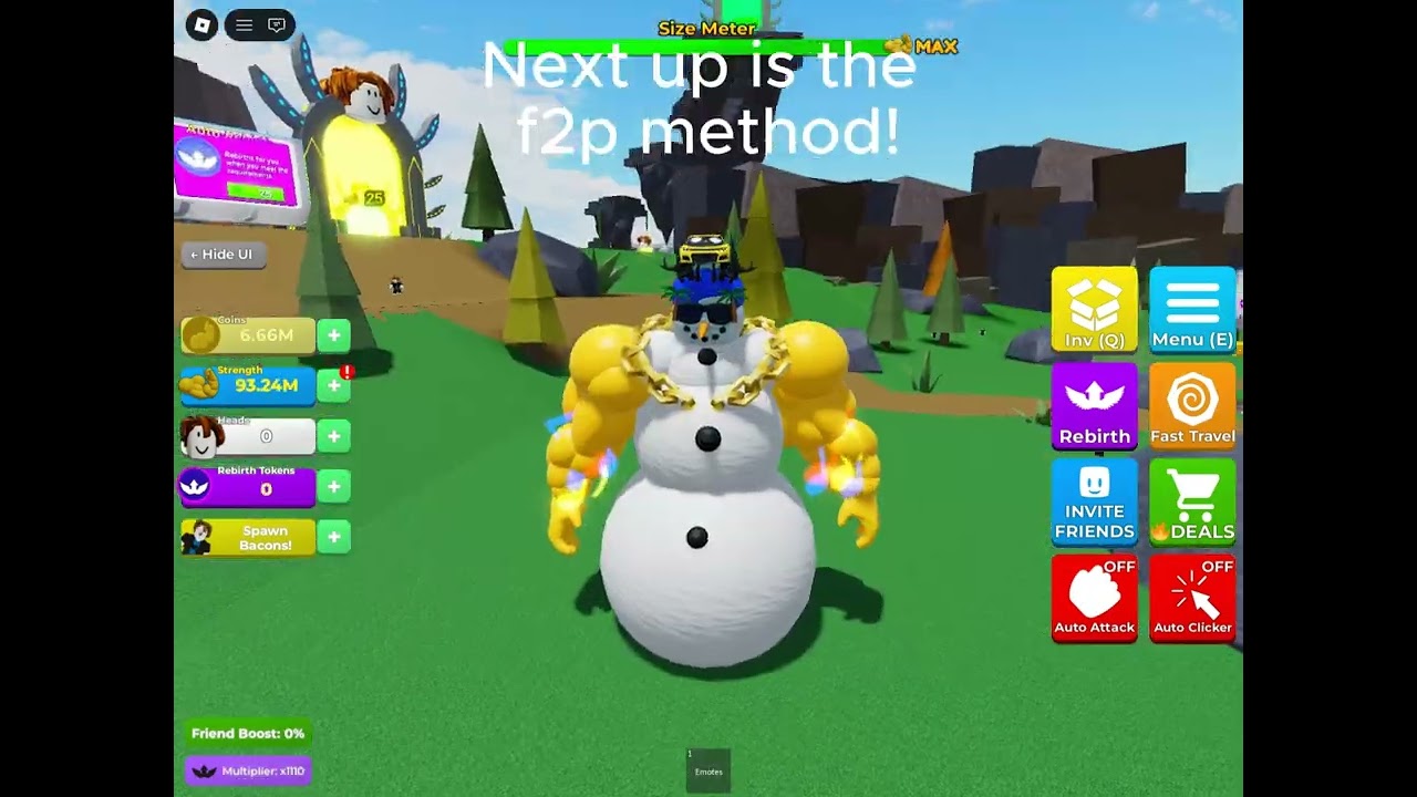 The fastest ways to rebirth in Mega Noob Simulator - with and without robux