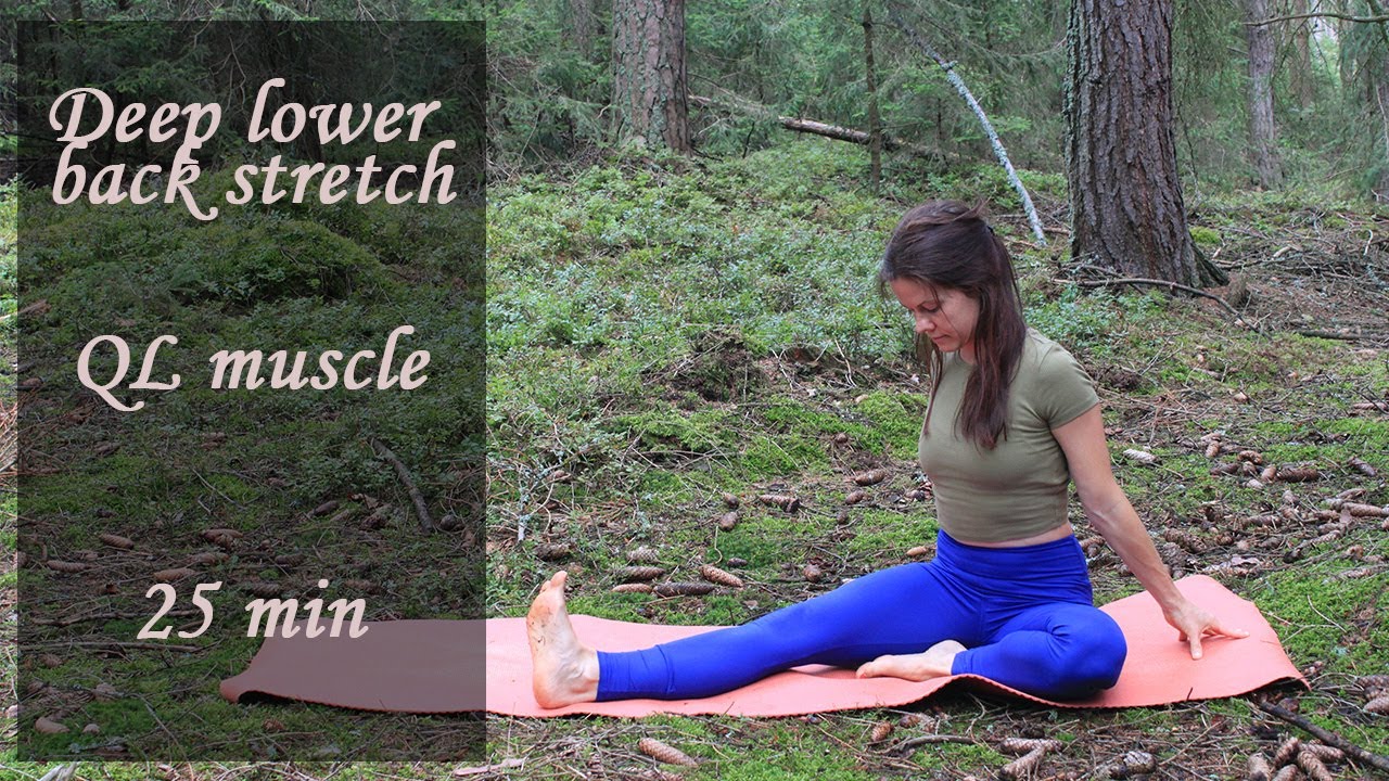 Deep lower back stretch | Quadratus lumborum muscle |  25 min yoga practice