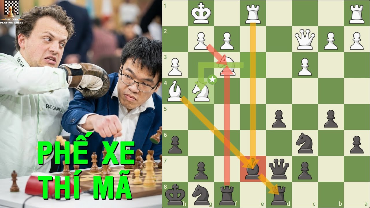 Cả Gan Phế Xe, Thí Mã Trước Hans Niemann, Lê Quang Liêm Bị Đấm Không Trượt Phát Nào - TungJohn