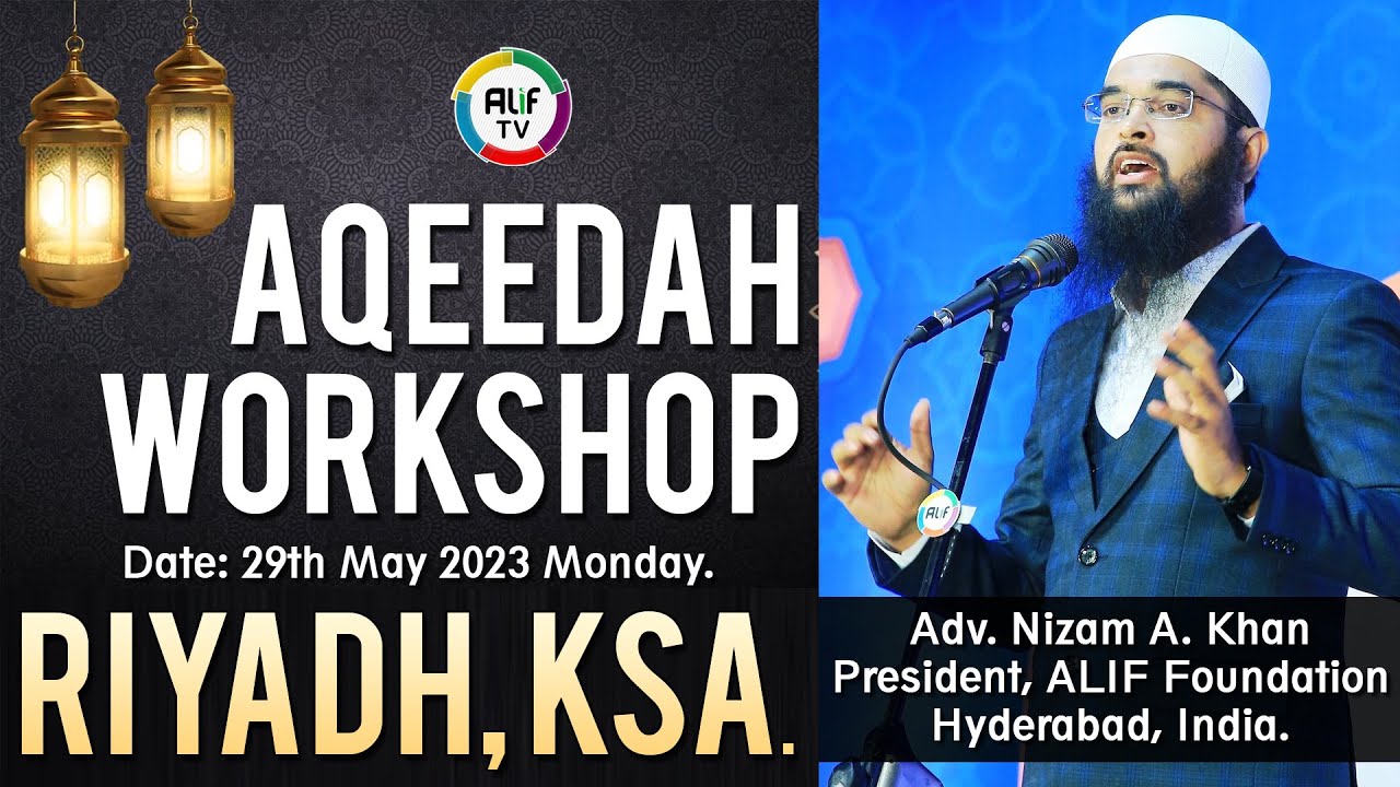 #Aqeedah #Workshop by Adv. #Nizam A. Khan in Batha, #Riyadh, KSA. (29th May 2023)