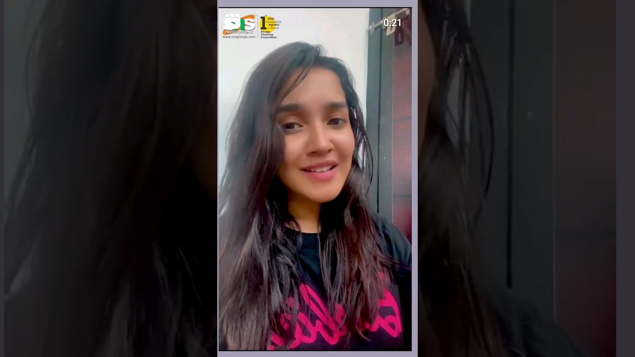 Anika expressed her exhilaration about visiting | SNS College of Technology  Annual Day Function!