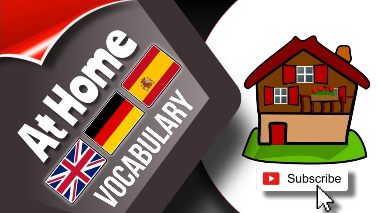 Learn House Parts Vocabulary - English - German - Spanish