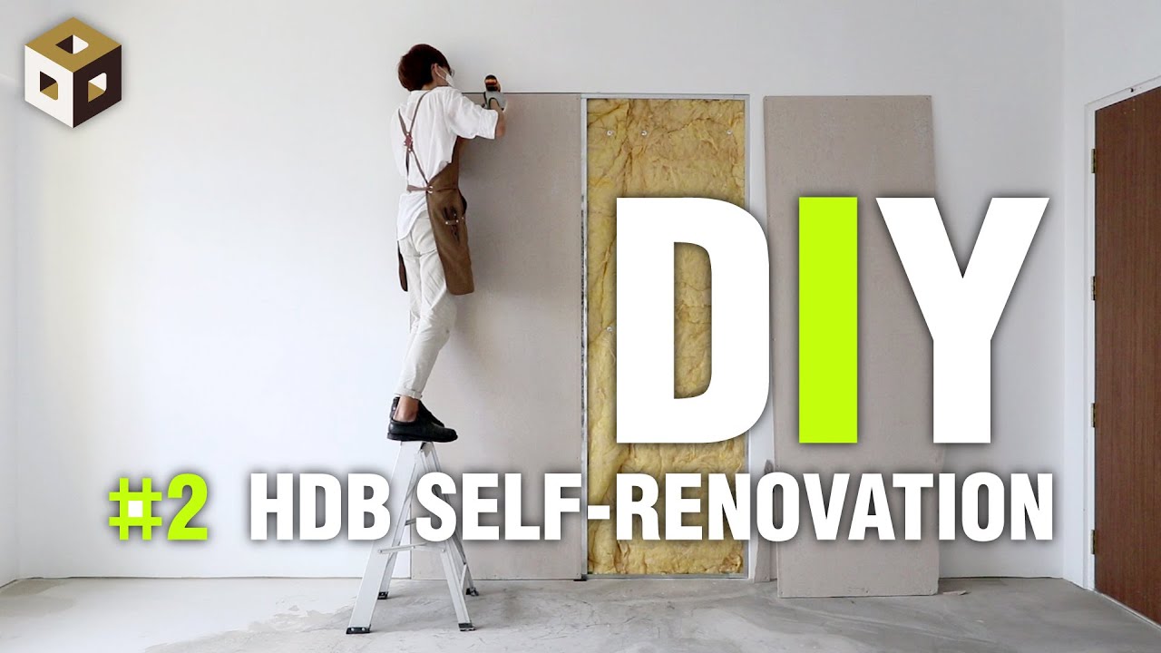 Building a Drywall and Painting | HDB DIY Renovation #2