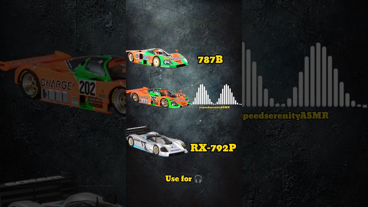 Mazda Rotary Legends: 787B, 767B & RX-792P ASMR Engine Sounds