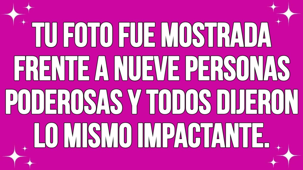 Tu foto fue mostrada frente a nueve personas poderosas y todos dijeron lo mismo impactante...