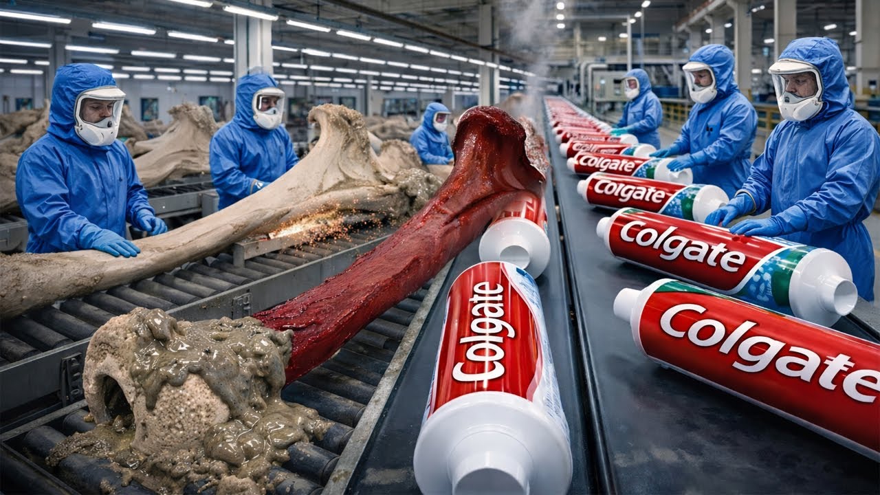 Inside the Toothpaste Factory — From Animal Bones to Toothpaste | Full Manufacturing Process
