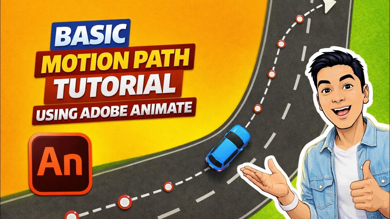 Простейшая анимация траектории движения с помощью Adobe Animate | Пошаговое руководство для начин...
