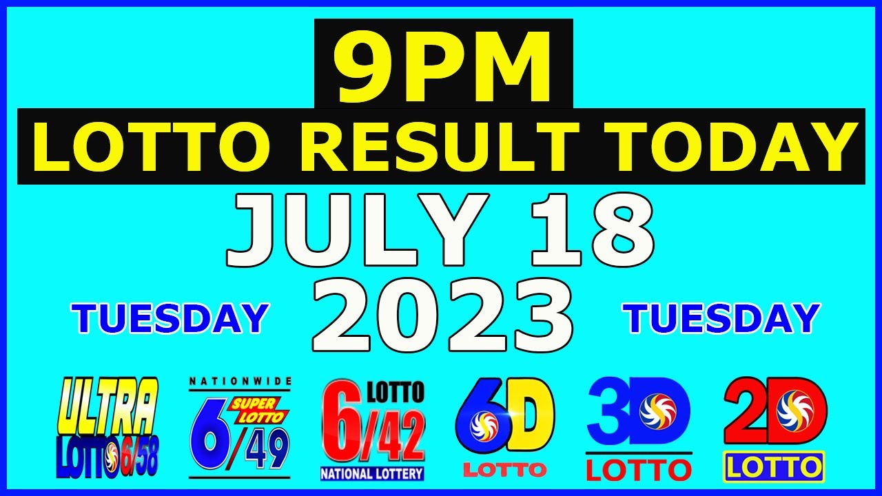 9pm Lotto Result Today July 18 2023 (Tuesday)