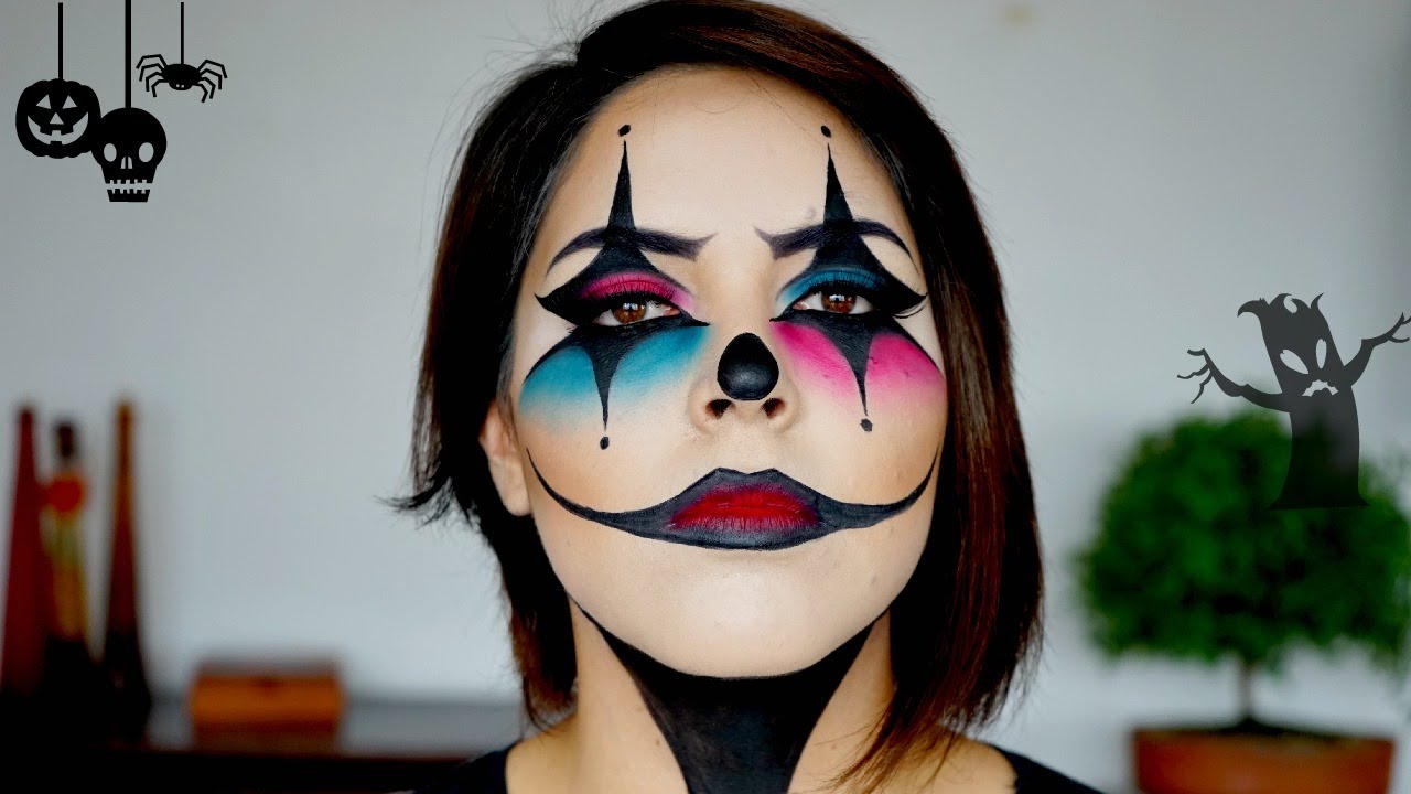 Maquillaje de Halloween - Payaso / Arlequín Malvado