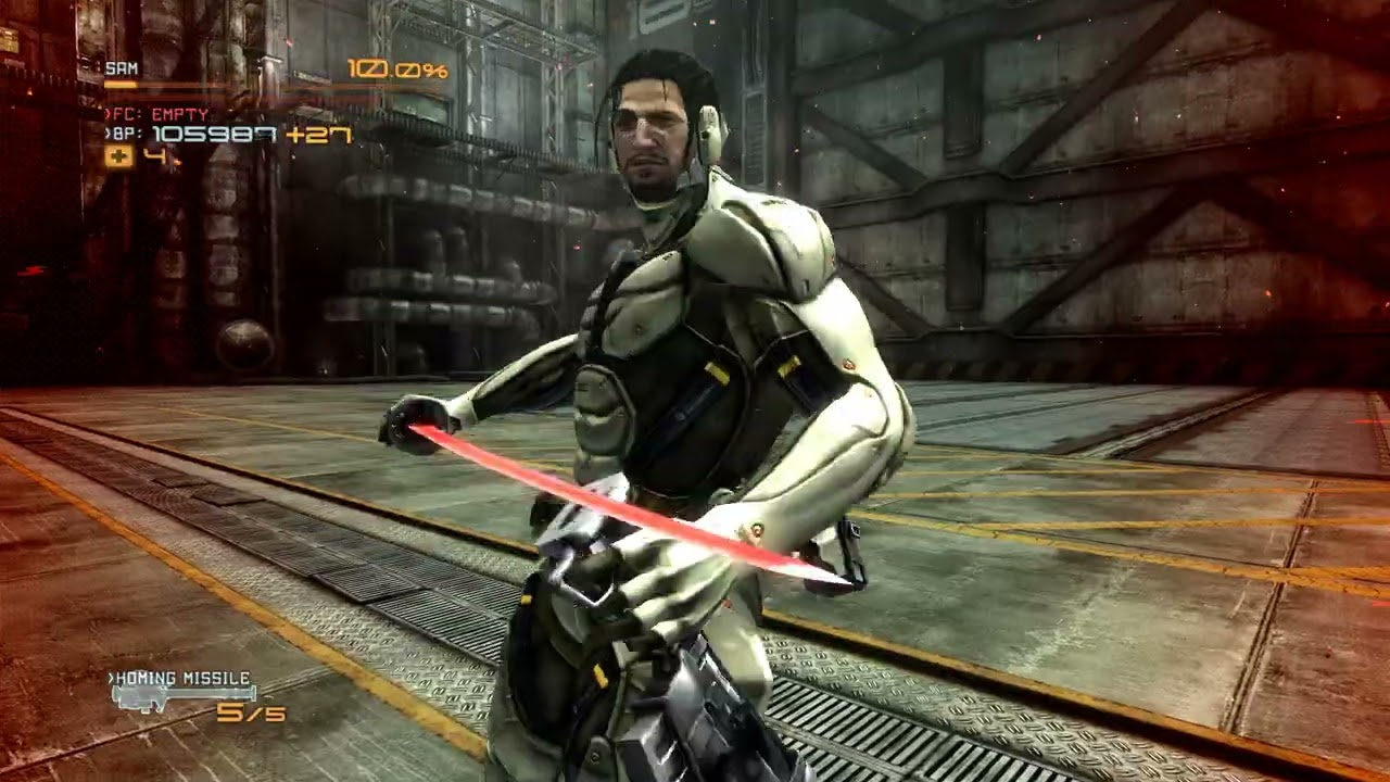 Metal Gear Rising  Revengeance Jetstream MG Ray full bossfight all attacks shown