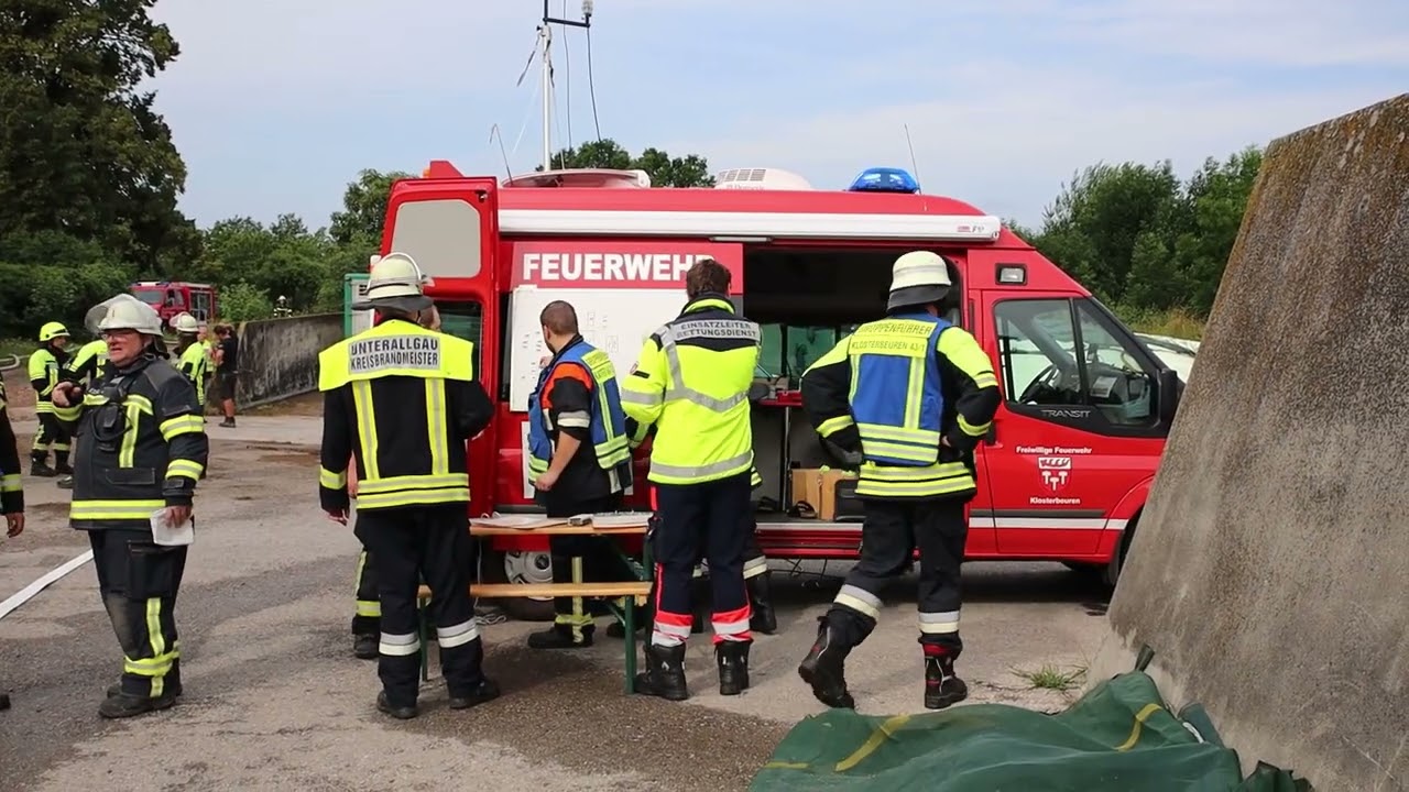 2023 07 12 Weinreid Oberschoenegg Unterallgäu Maschinenhalle Brand