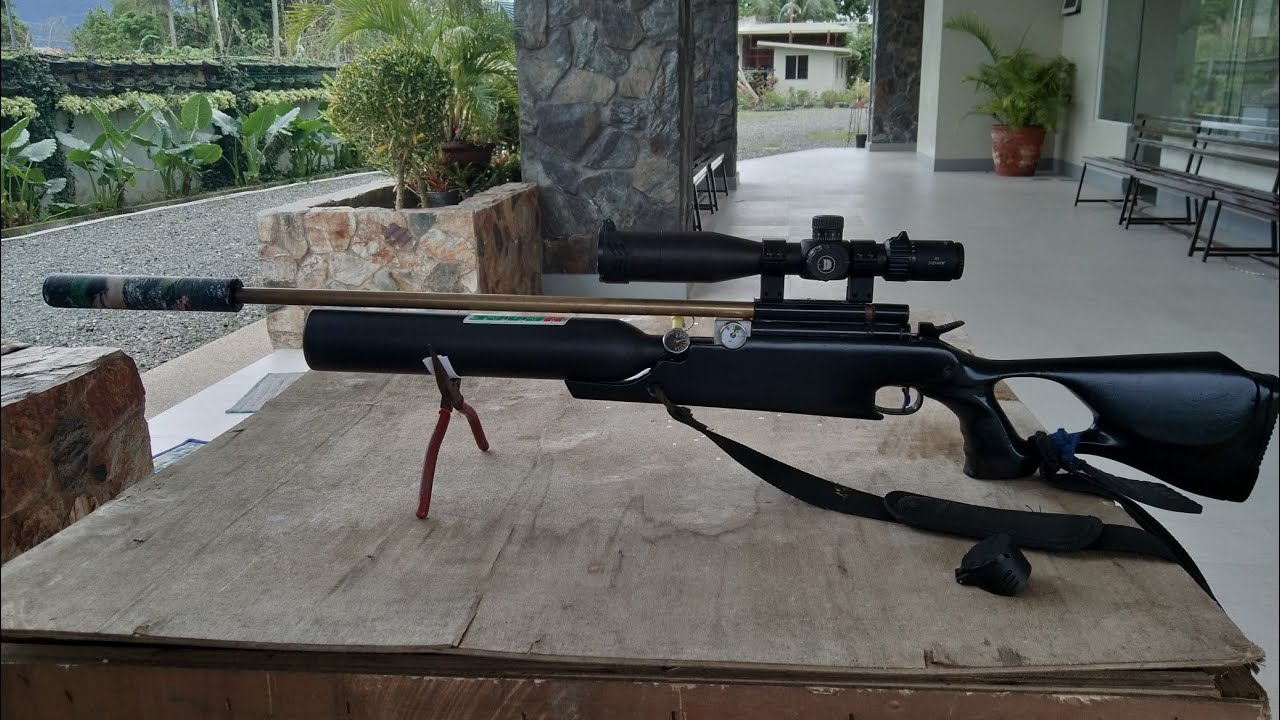 SIMPLE REVIEW ON OUR NIMROD PCP REGULATED AIR RIPLE..#airgunph #buhayprobinsya #sniper #pcpairriple