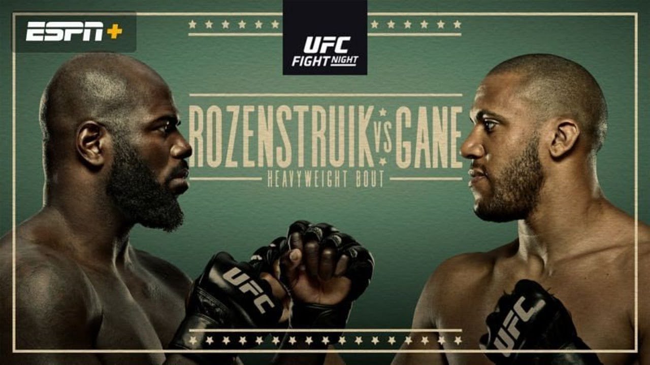 UFC VEGAS 20 LIVE ROZENSTRUIK VS GANE LIVESTREAM & FULL FIGHT NIGHT COMPANION