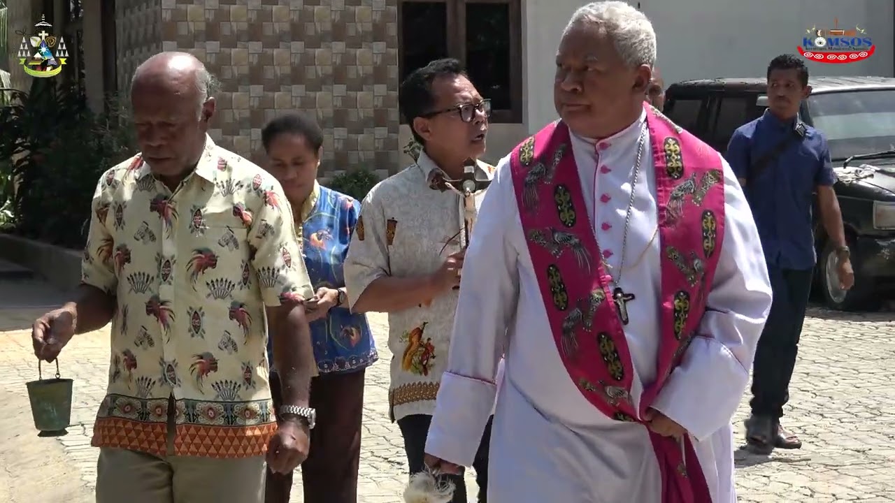 PEMBERKATAN POS KEAMANAN DAN GUDANG DI KANTOR KEUSKUPAN MANOKWARI-SORONG 