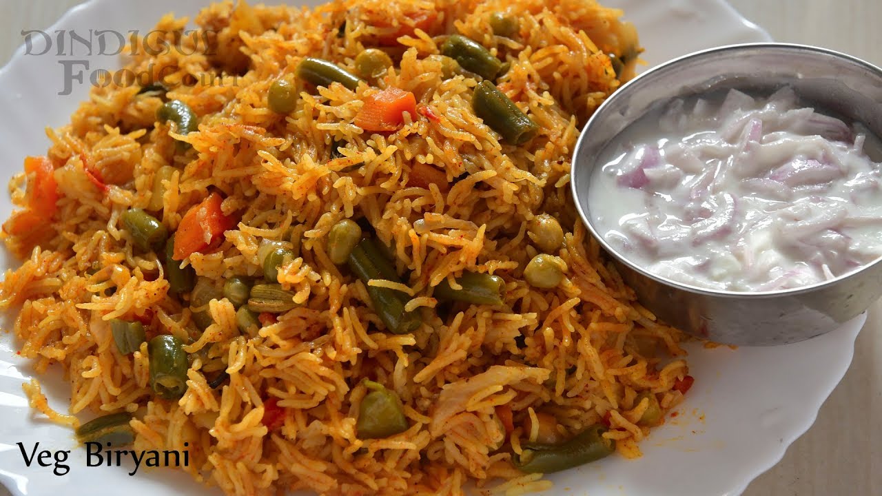 Vegetable Biryani / Veg Biryani in Pressure Cooker/ Lunch Box Recipe