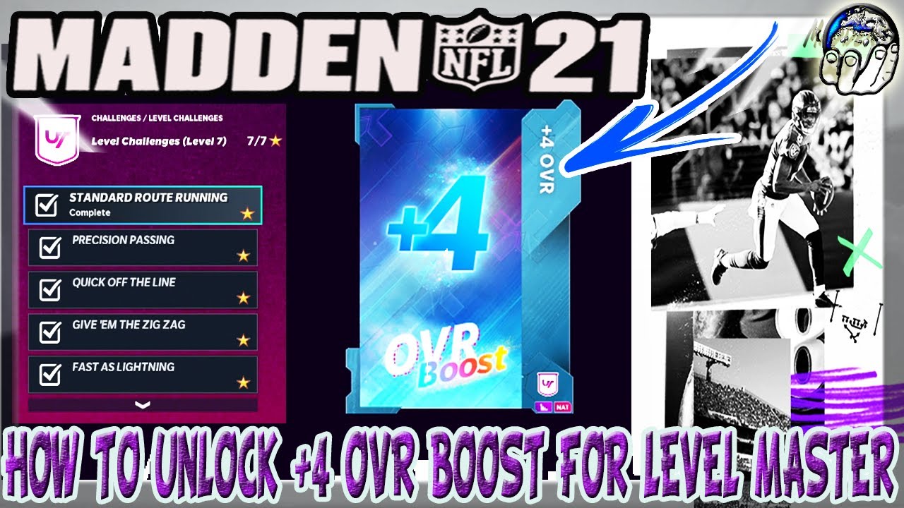 Madden 21 -- How To UNLOCK The +4 OVR Boost For Level Master Andre Johnson! Madden 21 Ultimate Team!