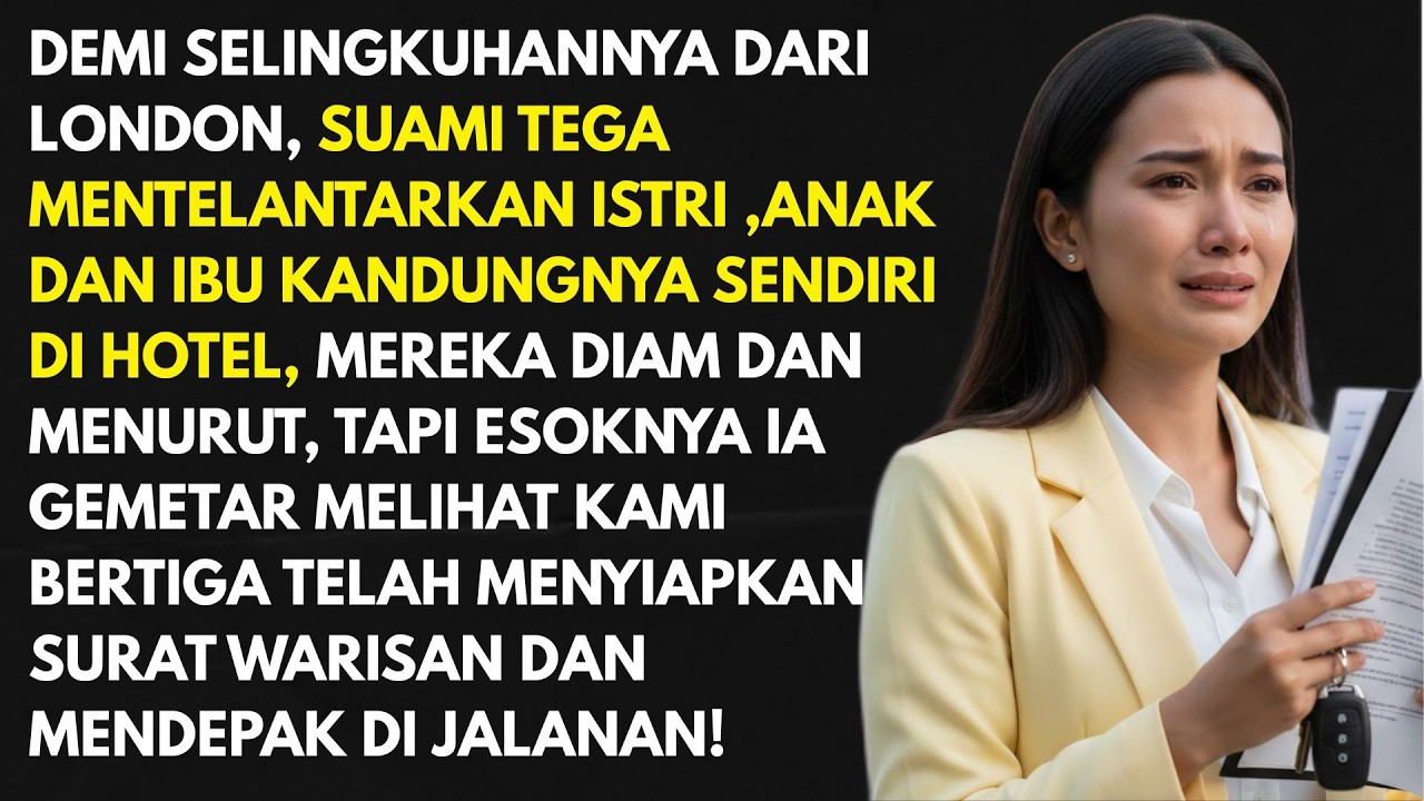 Tega! Suami Telantarkan  Istri, Anak & Ibu Di Hotel Demi Selingkuhan,Tapi Esoknya Dia Sujud Gemetar