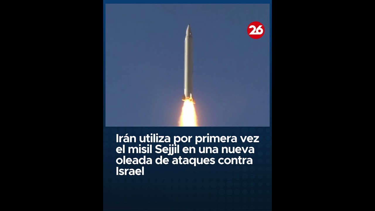 🚀 Irán lanzó una nueva oleada de misiles hacia Israel