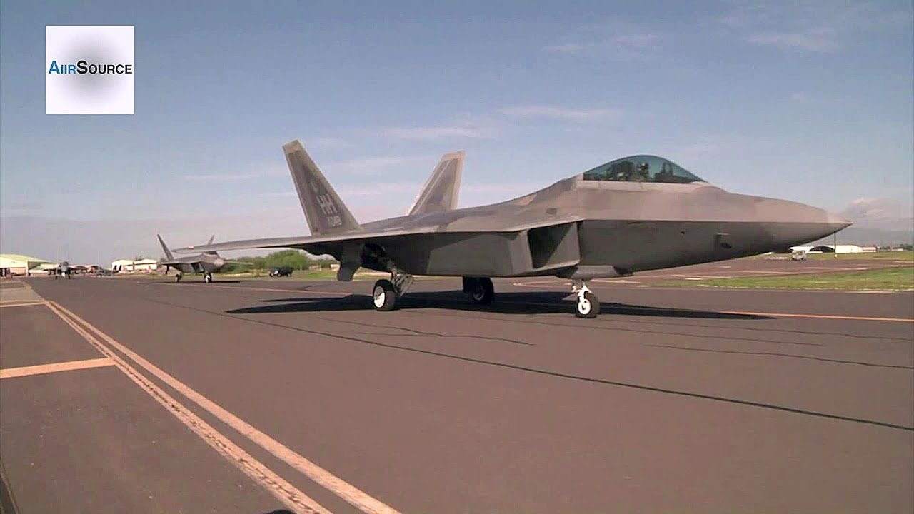 F-15, F-22, F-16 Takeoff & Air Refuel