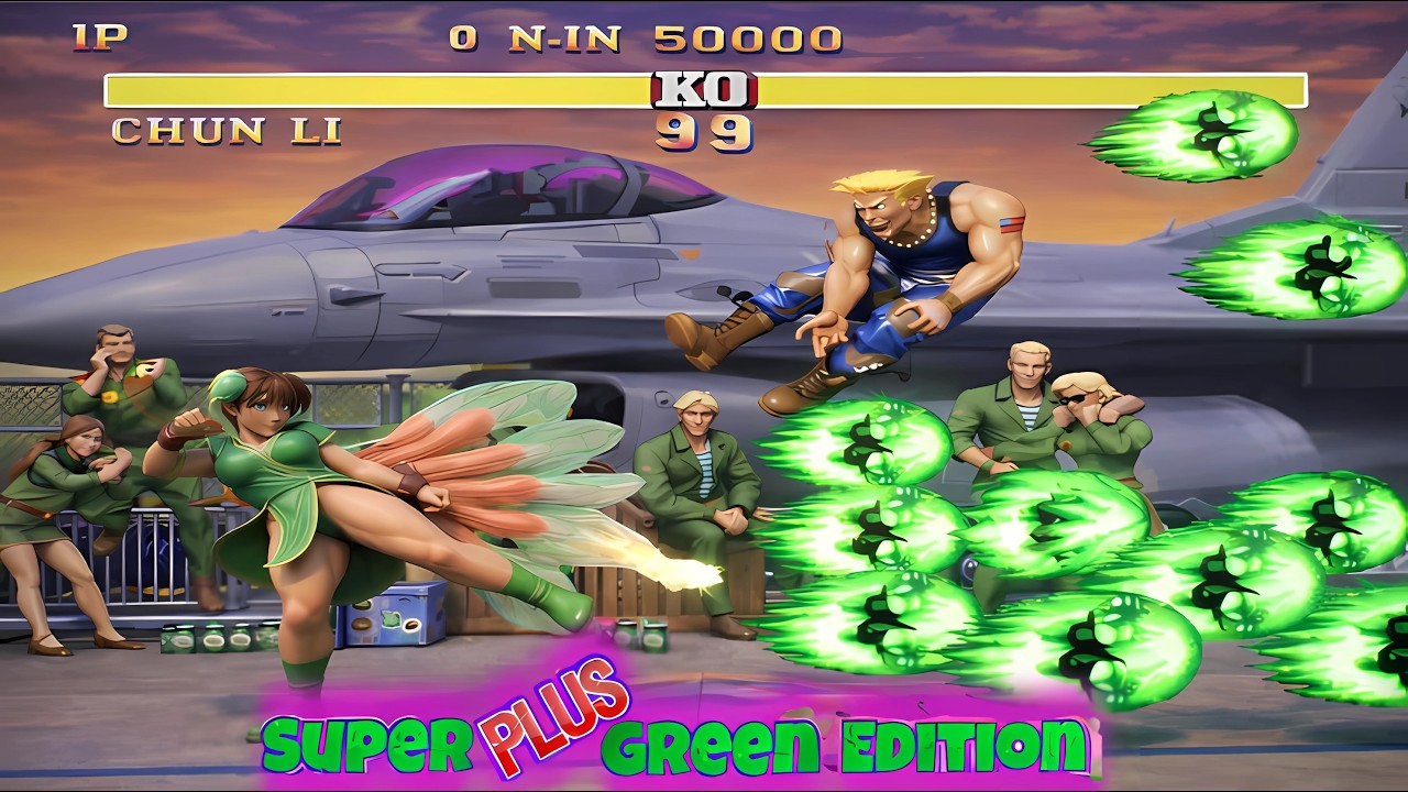 Super Green Plus Edition - Street Fighter 2 - Прохождение за Чун Ли