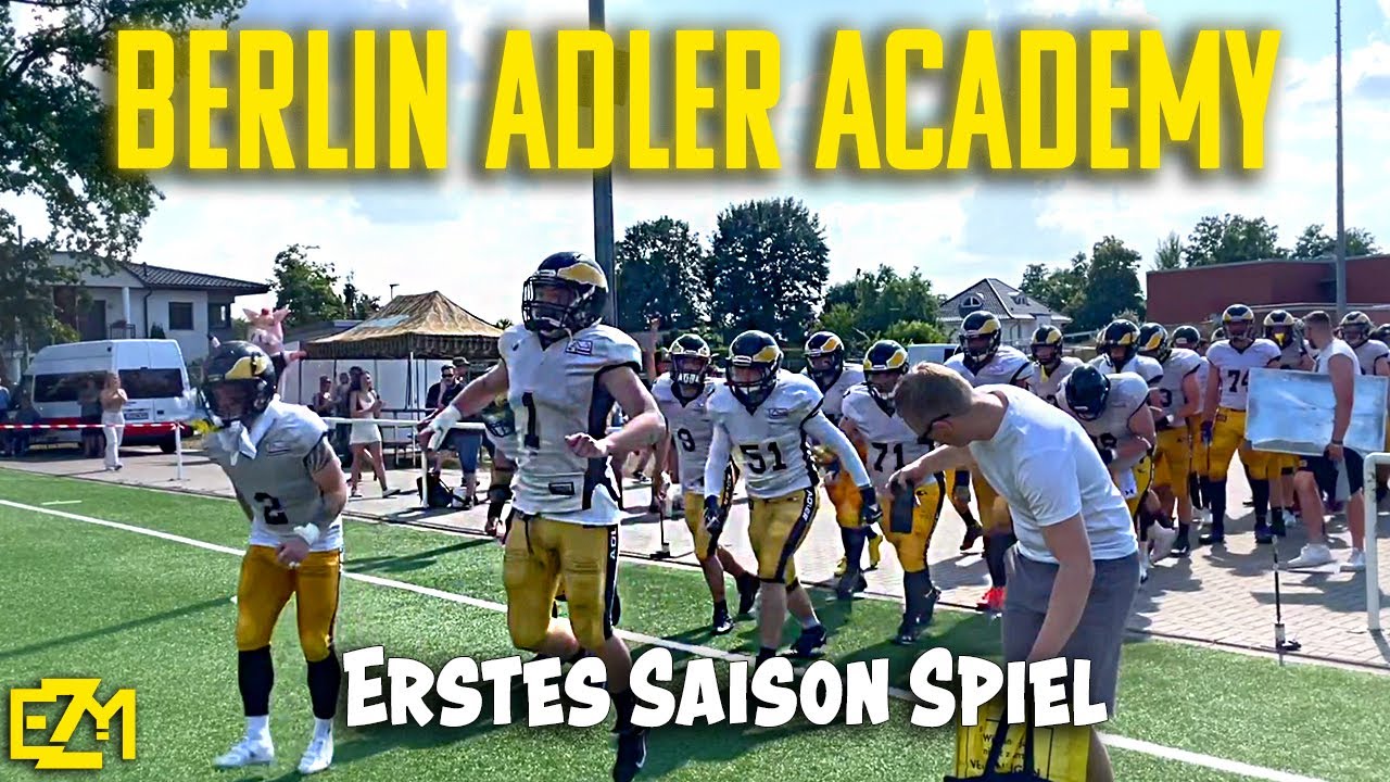 Das ERSTE SPIEL des BERLIN ADLER ACADEMY TEAMS - Gameday Vlog vs Erkner Razorbacks