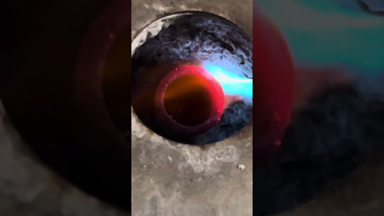 Smelting lead in the garden 