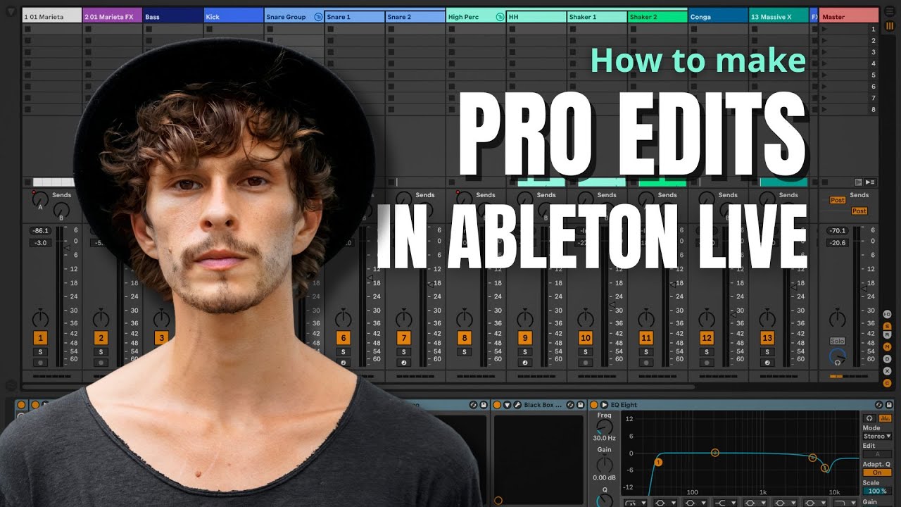 How to Make Pro Edits in Ableton Live 2024 | Organic Downtempo Music Production Tutorial with J.Pool