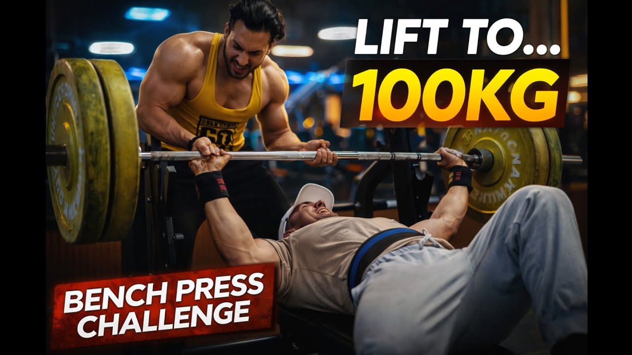Road to 100KG Bench Press  | Full Intensity Gym Session