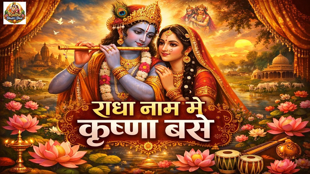 Radha Krishn Lofi Bhajan | Radha Name Me Krishna Base | Beautiful Krishna Bhajans Lofi