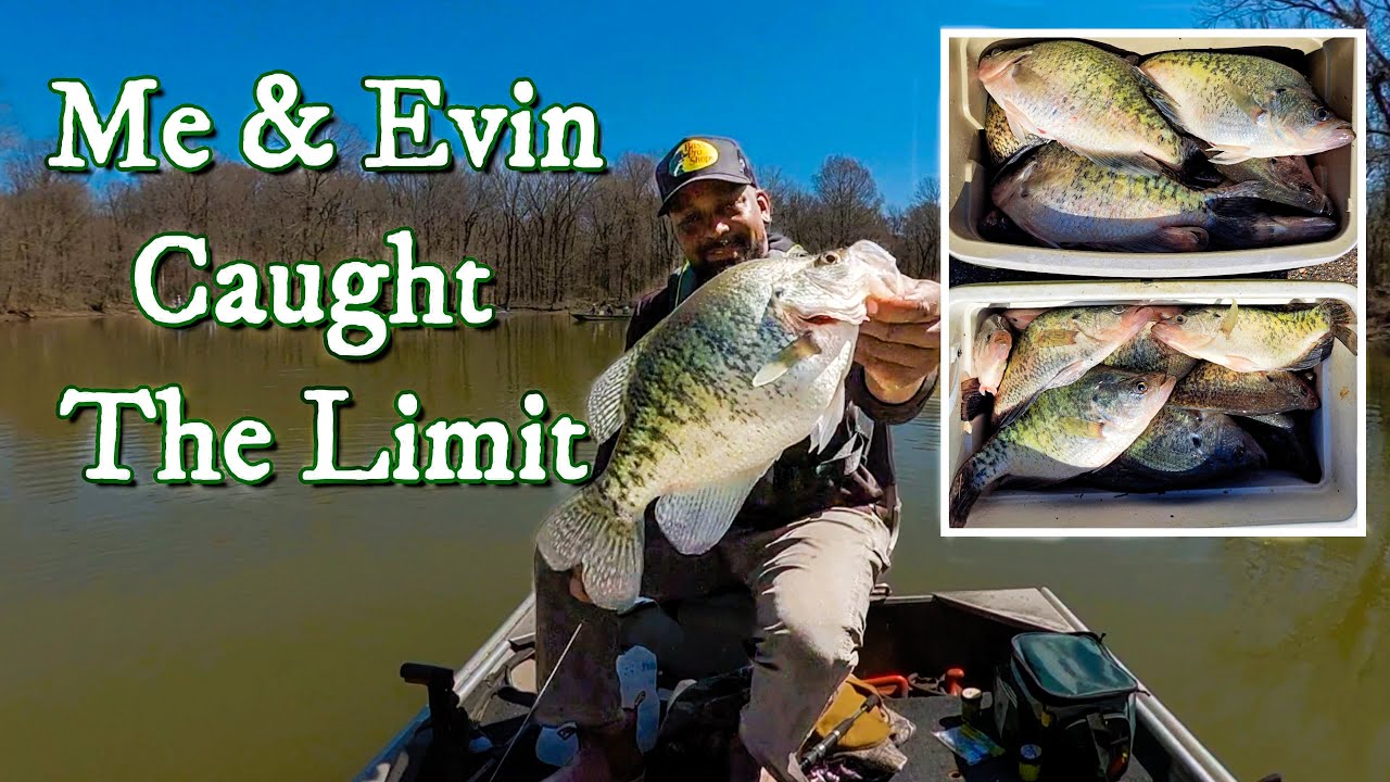 Me and brother Evin caught our limit of slab crappie