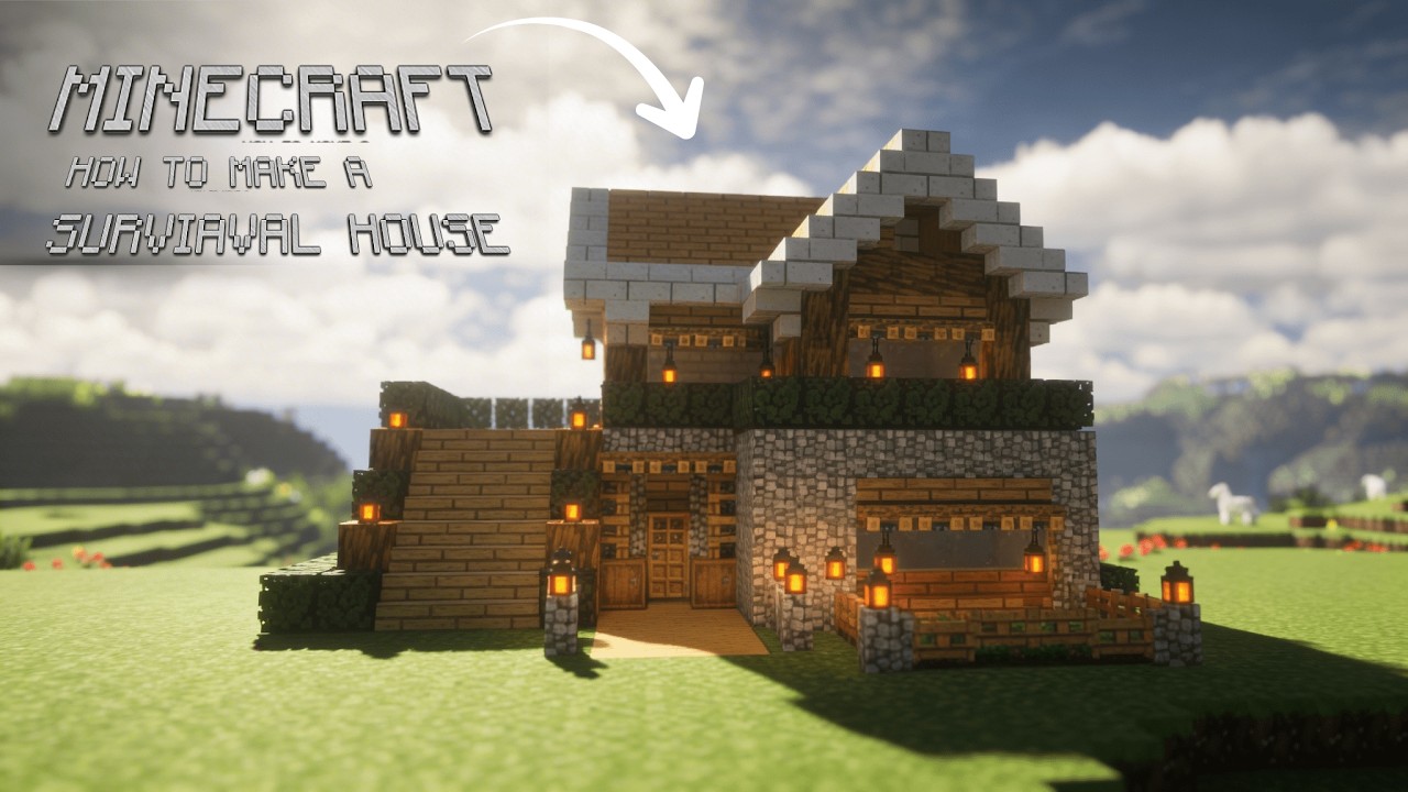 Minecraft: How To Build A Survival Starter House Tutorial II #minecraft #minecraftsurvival