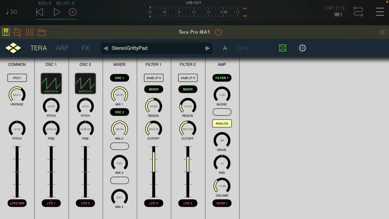 Tera pro - Evolving pads