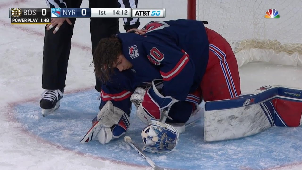 Nick Ritchie Falls On Alex Georgiev's Head, Georgiev Pulled For Protocol A Minute Later