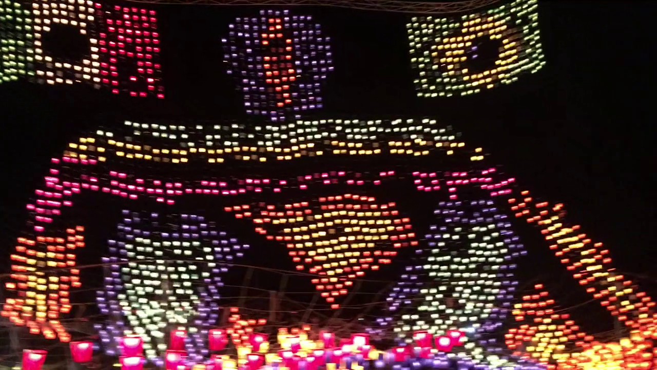 Painel de  Globos olintla en el 8vo Concurso de Globos de Papel China en Olintla, Puebla Mx. 2016
