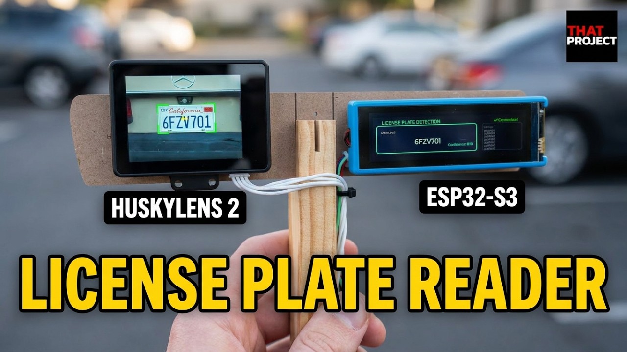 Я собрал самодельный сканер номерных знаков с помощью HuskyLens2 и ESP32-S3.