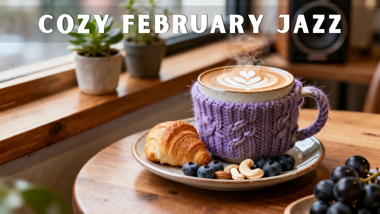 Cozy February Jazz Cafe ☕ Happy Morning Bossa Nova for Focus, Study & Relax