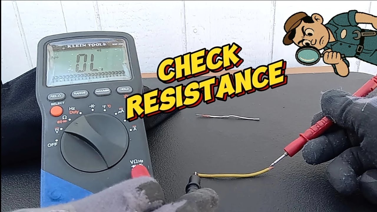How To Check Resistance, Continuity & Ohms With a multimeter, Electronic Diagnostics.