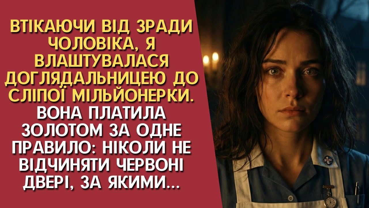 Я влаштувалася до сліпої мільйонерки, щоб забути зраду чоловіка, але те, що я знайшла за закритими..